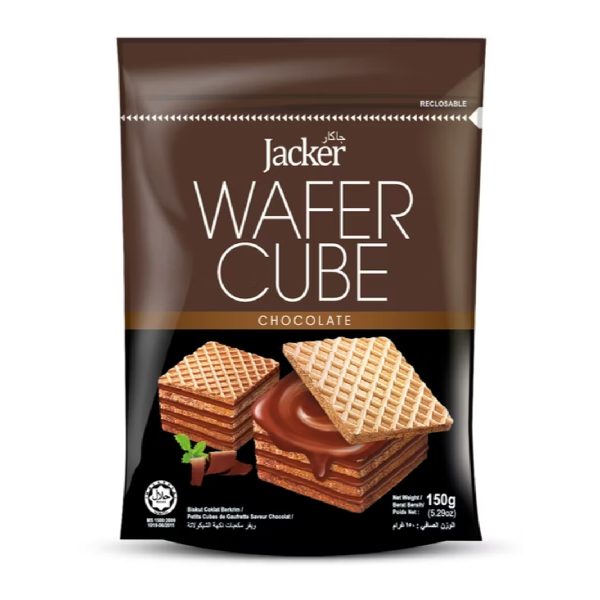Jacker 傑可巧克力風味方形威化酥 150g