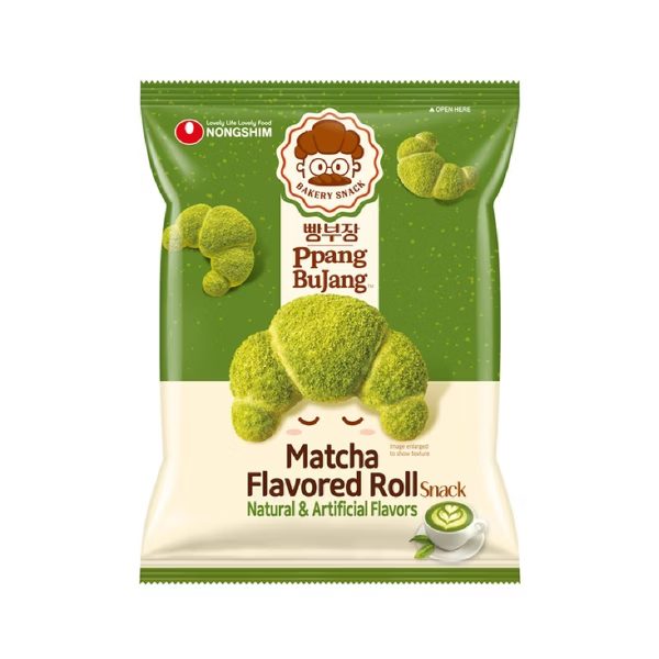 農心 麵包部長 抹茶牛奶味可頌造型餅乾(55g)